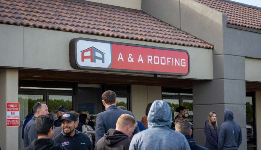 A&A Roofing completed roof project